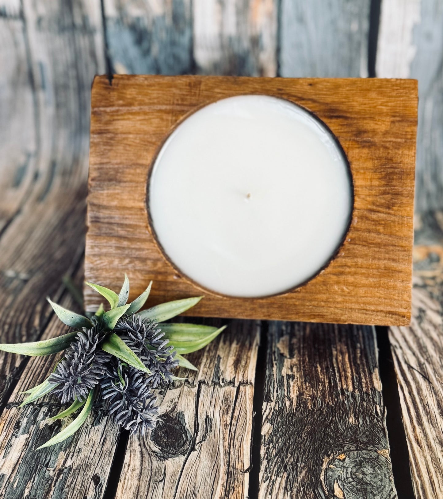 Square Dough Bowl Candle
