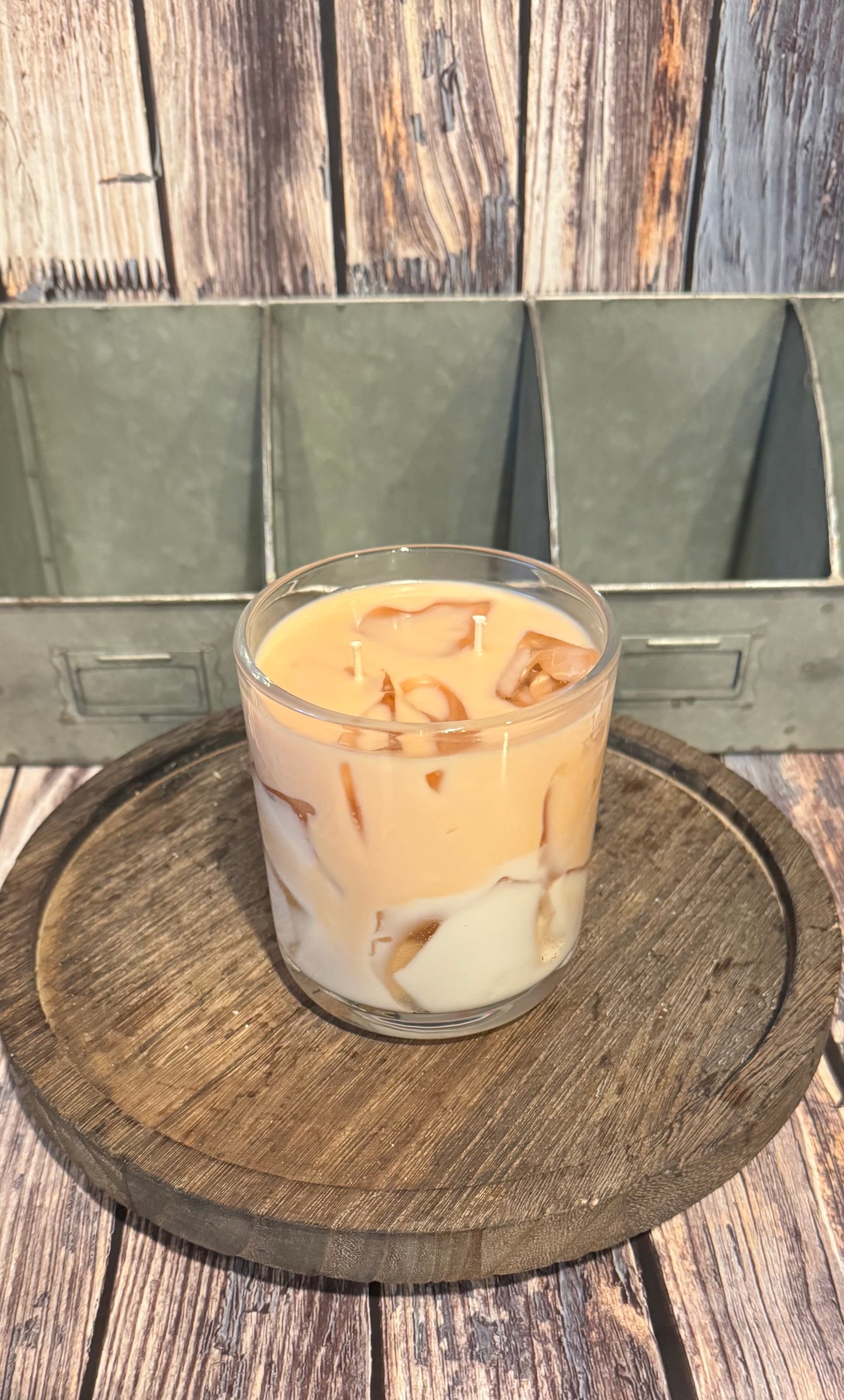 Iced candles, coffee candle, pink drink